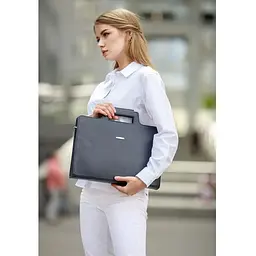 Сумка для ноутбука та документів BlankNote Жіноча шкіряна 15 Dark Blue (BN-BAG-36-navy-Blue) - мініатюра 7