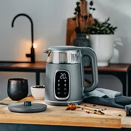 Електрочайник Adler AD 1305 grey 1850-2200 Вт 1.7 л скло встановлення температури - мініатюра 7