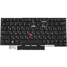 Клавіатура для ноутбука LENOVO (ThinkPad: X1 Карбоновий 11th Gen) rus чорний без фрейма підсвічування клавіш