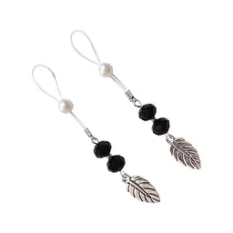 Сексуальні прикраси для сосків із листочком Nipple Jewelry Leaf, колір чорний Art of Sex SO5145 95019 - мініатюра 2