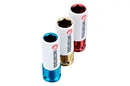 Набір головок ударних торцевих Intertool Storm ET-8502 17 x 19 x 21мм x 1/4" для алюмінієвих дисків (у наборі 3 шти) - мініатюра 3
