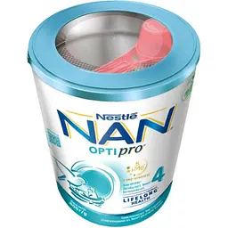 Уцінка. Суміш молочна суха NAN 4 OPTIPRO з 5 олігосахаридами та L. Reuteri для дітей від 18 місяців, 800 г - мініатюра 4
