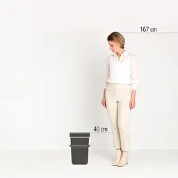 Відро для сміття Brabantia Sort&Go 16 л світло-сіре (213465) - мініатюра 5