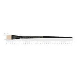 Пензель синтетика плоска Terra 1608F №10 довга ручка ROSA (4823098533740)