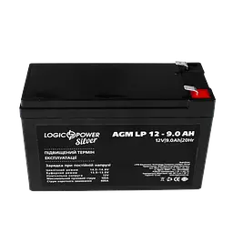 Акумулятор AGM LP 12V - 9 Ah Silver - мініатюра 2