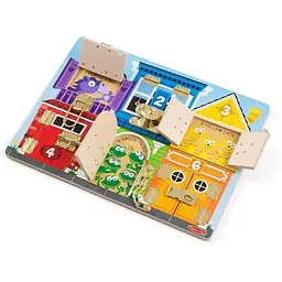 Дошка із засувками Melissa & Doug дерев’яна (SM93406/6075185) - мініатюра 3