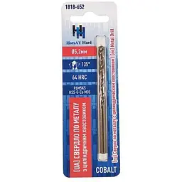 Свердло по металу HorsAY Hard d=5,2мм 1шт Cobalt циліндричний хвостовик