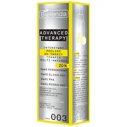 Скраб для обличчя Bielenda Advanced Therapy Інтенсивний мультикислотна терапія 20% moc 003, 30 мл - мініатюра 2