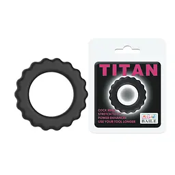 Ерекційне кільце Titan Cock Ring чорне