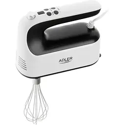 Міксер Adler AD 4229 ручний/ 600Вт/ 9 швидкостей/ Turbo/ контейнер для аксесуарів/ білий