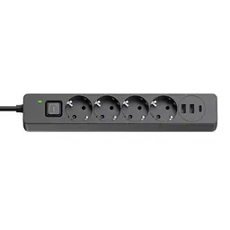 Мережевий фільтр живлення ColorWay (CW-CHE435PDB), 4 розетки/3USB 5M (CW-CHE435PDB) - мініатюра 4