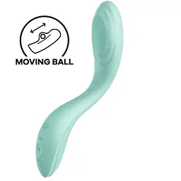 Вібратор Satisfyer Rrrolling Pleasure для точки G, 22х4 см мятний - мініатюра 2