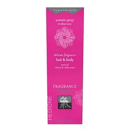 Спрей для тіла і ліжка з феромонами і афродизіаками Hot Fragrance Вишня і білий лотос, 100 мл - мініатюра 6
