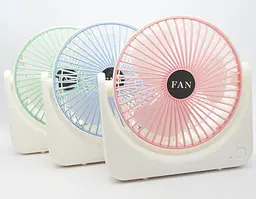 Вентилятор настільний Fan Portable USB / Акумуляторний настільний вентилятор 3 швидкості роботи - мініатюра 3