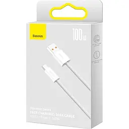 Кабель Baseus Dynamic Series USB-A to USB-C 2m 100W White (CALD000702) [113818] - мініатюра 5