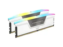 Пам'ять для настільних комп'ютерів Corsair 32 GB (2x16GB) DDR5 6000 MHz Vengeance RGB White (CMH32GX5M2B6000C30W)