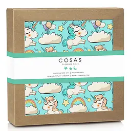 Пелюшка багаторазова Cosas непромокаюча Mint Unicorn 70х120 см, м'ятна