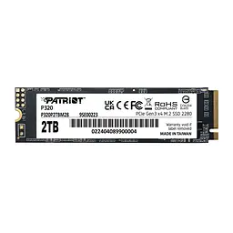 Накопичувач SSD M.2 Patriot P320 2TB NVMe 2280 Gen3.0 x4 3D TLC (P320P2TBM28)
