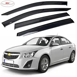 Дефлектори вікон вітровики HIC для Chevrolet Cruze 2009- седан (CHR49)
