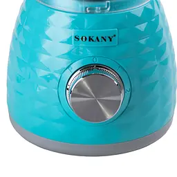 Блендер з чашей 1.5 літра Sokany SK-03030 з кавомолкою, бірюзовий Sokany SK-03030 - мініатюра 8