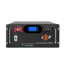 Акумулятор LP LiFePO4 51,2V - 120 Ah 6000 Wh (Smart BMS 100A) з LCD RM AB RS485/CAN