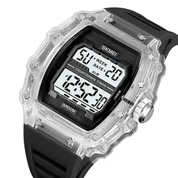 Чоловічий наручний годинник 2296WTBK White-Black Skmei acs0030040 - мініатюра 3