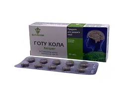 Готу кола Elit-Pharm для покращення мозкового кровообігу 40 таблеток