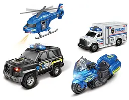Іграшка CARS S Набір поліцейського транспорту 4в1 1:20 (CJ-4835123) (7120385) - мініатюра 2