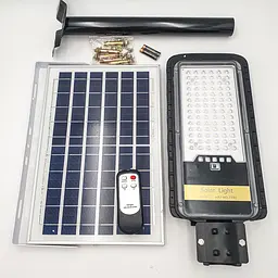 Ліхтар вуличний світильник акумуляторний 20000mAh з пультом та сонячною батареєю LED Solar Street Light 200W UKC 7792 - мініатюра 4