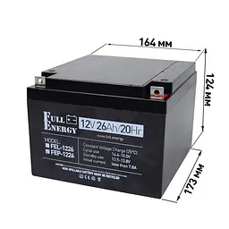 Акумулятор Full Energy FEP-1226 12V 26AH - мініатюра 2