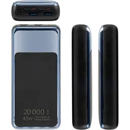 Павербанк Rivacase Black-blue 20 000 mAh / 45 Вт (VA1075) - мініатюра 6