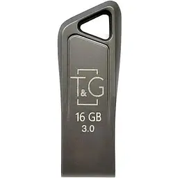 Флеш накопичувач USB 16Gb T&G Metal TG114 сріблястий USB 3.0 (TG114BK-16G3.0)