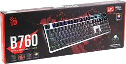 Клавіатура A4Tech B760 Bloody RGB Grey (B760 BLOODY (GREY) GREEN) - мініатюра 3