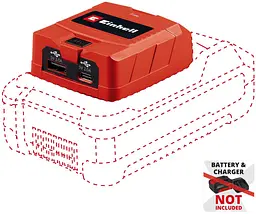 Зарядний пристрій USB акумуляторний TC-CP 18В Einhell hoz0014301