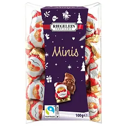 Шоколадні фігурки Санти Riegelein Chocolade Minis 100г.
