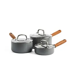 Набір ковшів з кришками GreenPan Mayflower Pro, 16/18/20 см, 1,05/2,1/3,1 л з керам. покриттям