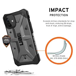 Чохол оригінальний протиударний UAG Pathfinder (Original) 112347113333 для iPhone 12 Mini (5.4") Silver - мініатюра 8