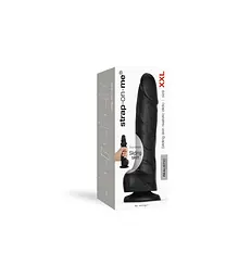 Реалістичний фалоімітатор Strap-On-Me Sliding Skin Realistic Dildo Black - XXL, ефект рухомий до - мініатюра 7