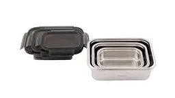 Набір харчових контейнерів із нержавіючої сталі Outwell Camper Food Box Set 3 шт (651210) - мініатюра 2