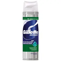 Гель для гоління Gillette Series Moisturizing, зволожувальний 200 мл (3014260220051)