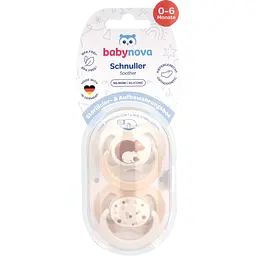 Пустушка плоска Baby-Nova з малюнком і кільцем силікон 2 шт. (3962315) - мініатюра 3