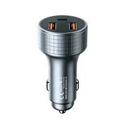 Автомобільний зарядний пристрій Remax RCC327 2 USB/Type-C QC PD 83W сріблясто-чорне