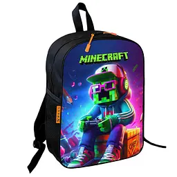Рюкзак шкільний Minecraft - Кріпер в окулярах із джойстиком, 36×27 см для хлопчиків (01748)