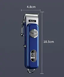 Машинка для стрижки волосся Kemei Km-1895 для барберів - мініатюра 2
