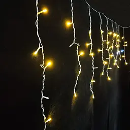 Гірлянда бахрома Novogod‘ko світлодіодна 83 LED мерехтіння 3x0.6 м теплий білий (973776) - мініатюра 3
