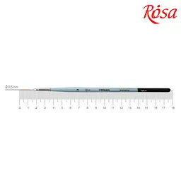 Пензель синтетика кругла лайнер Stream 123/5 № 3 коротка ручка ROSA (4823098517009)