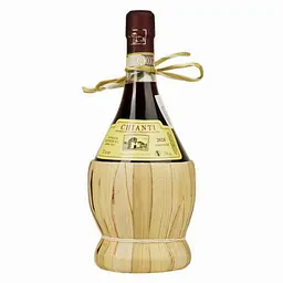 Вино Chianti Fiasco DOCG 2024 червоне сухе 0.75 л в солом'яній корзинці 