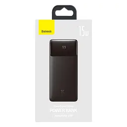 Power Bank Baseus Bipow 15W 30000mAh, 2xUSB, USB-C Black - мініатюра 4