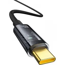 Кабель Baseus Explorer with Auto Shutdown USB-C to USB-C 100w 2m Cluster Black (P10319704111-00) [155540] - мініатюра 3