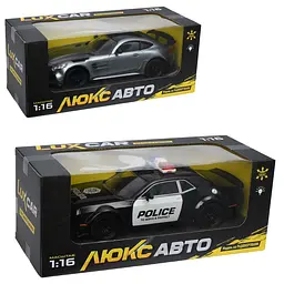 Машина M 6424 р/к, акум, 26,5см, 1:16, світло, гумові колеса, USBзарядне, 2види(1в-поліція)